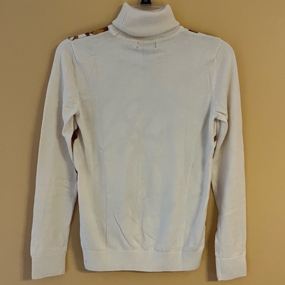 Lauren Ralph Lauren Horse Bit Equestrian Cotton Turtleneck Sweater NWT- Sz M - Picture 8 of 12